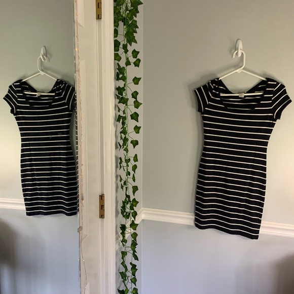 H&M - Navy Stripe dress, XS - Picture 1 of 1